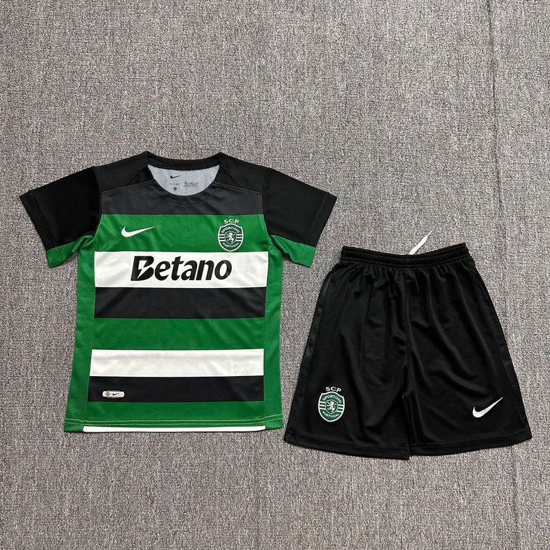 Conjunto Infantil Sporting 2024/25- Home - Verde
