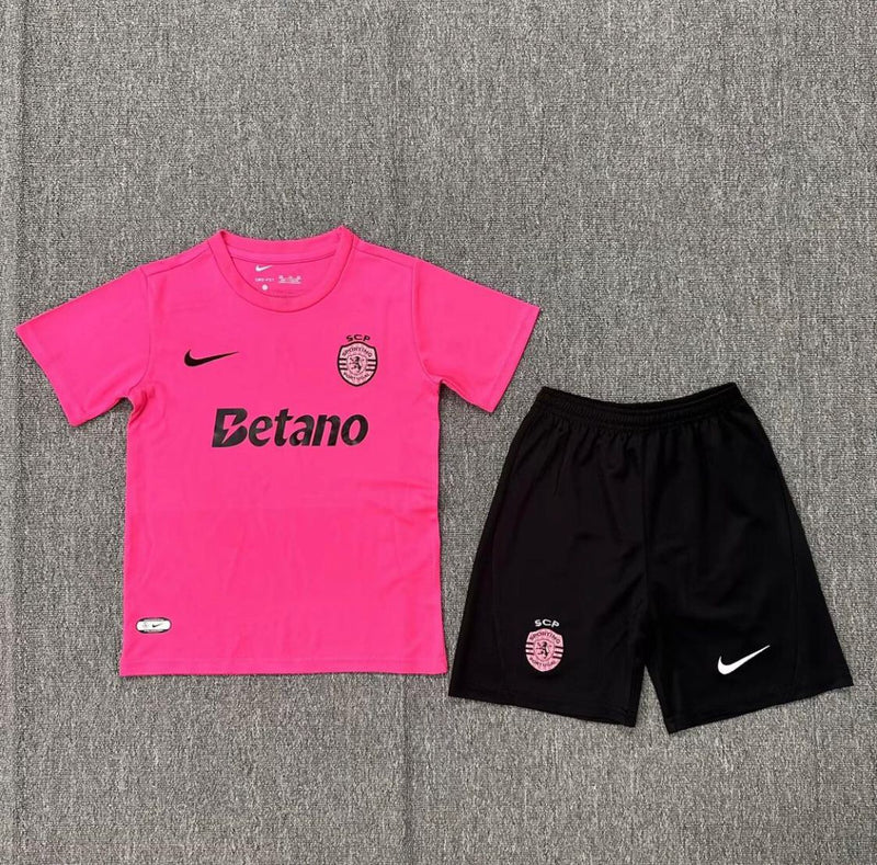 Conjunto Infantil Sporting Pink October 2024/25