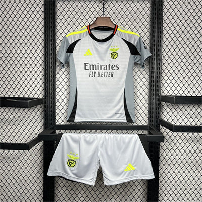 Conjunto Infantil Benfica Branco 2024/25 - - Away